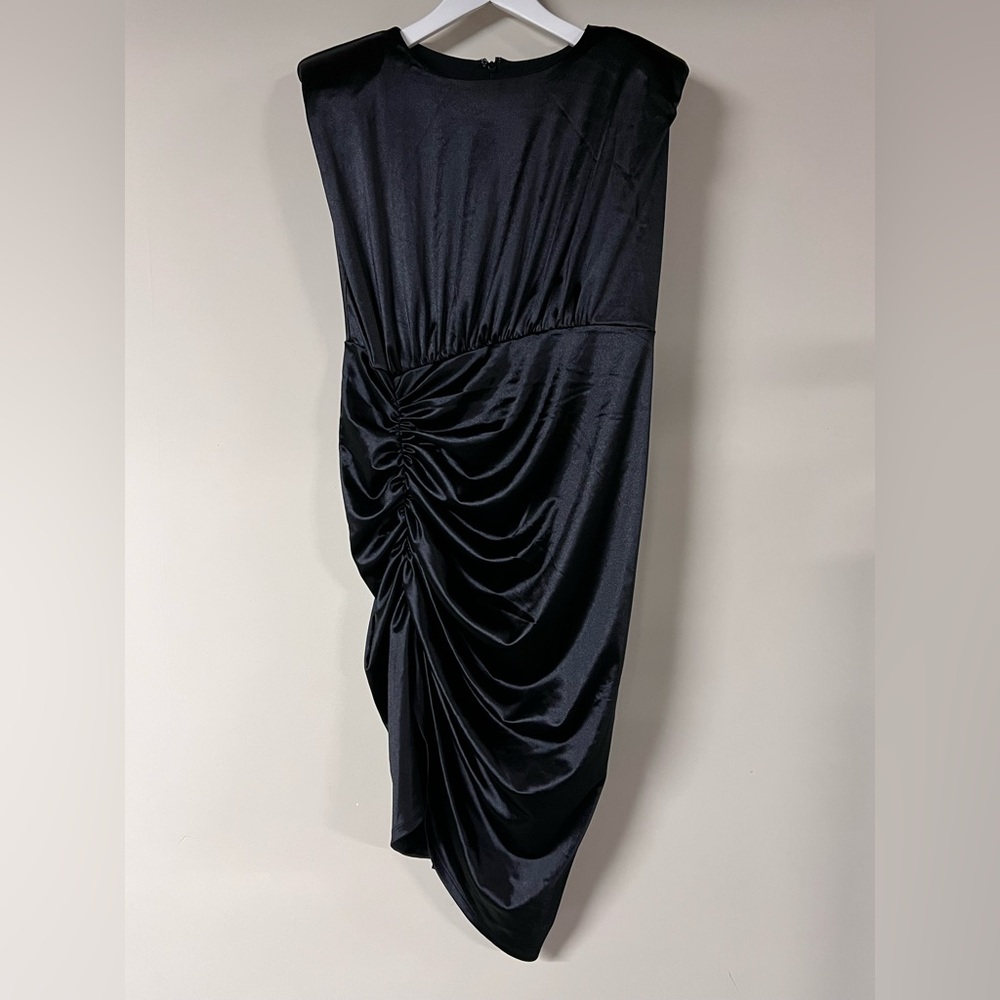 Express Black Ruched Dress
